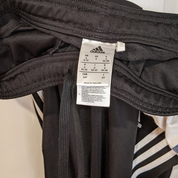 Iconic Adidas Track Pants Joggers Black 3 Stripe - Picture 10 of 13